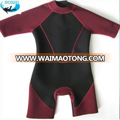 3mm Neoprene surf shorts for children ladies short sleeve suits